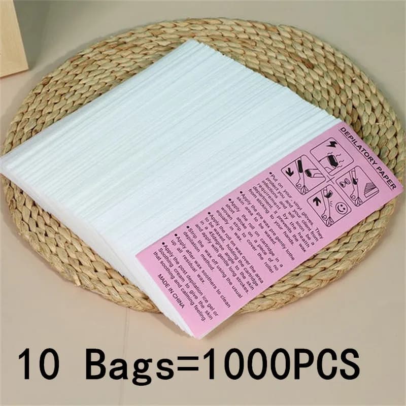 100/200/500/1000PCS Hair Remove Wax Paper Roll Nonwoven Body Cloth Hair Removal Epilator Wax Strip Paper High Quality