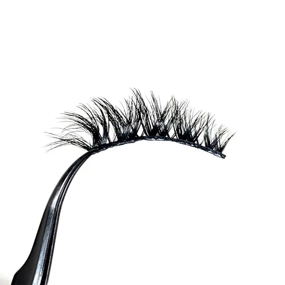 Women's Fin 3D Silk Fiber Eyelashes, Natural Makeup, Extension Ciglia Spesse Incrociate Hand Made, Tools for Extension Eyes Effetto Disordered