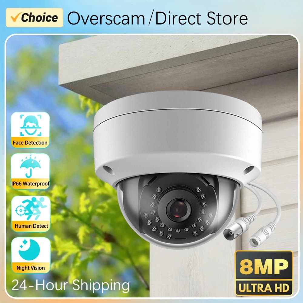 8MP Dome Analog CCTV Security Camera for Exterior Antideflagrant With AHD DVR Face Detection Video Surveillance Camera BNC 4K XMEYE 5MP