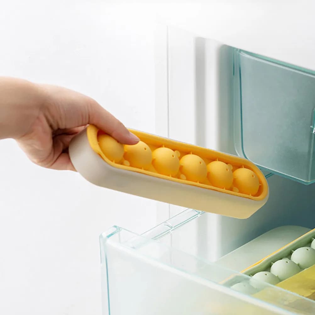 Stampo per Cubetti di Ghiaccio Multiuso a Forma Rotonda, Vassoio per Congelatore per Raffreddare Whisky e Rum, Produttore di Ghiaccio a Forma di Sfera