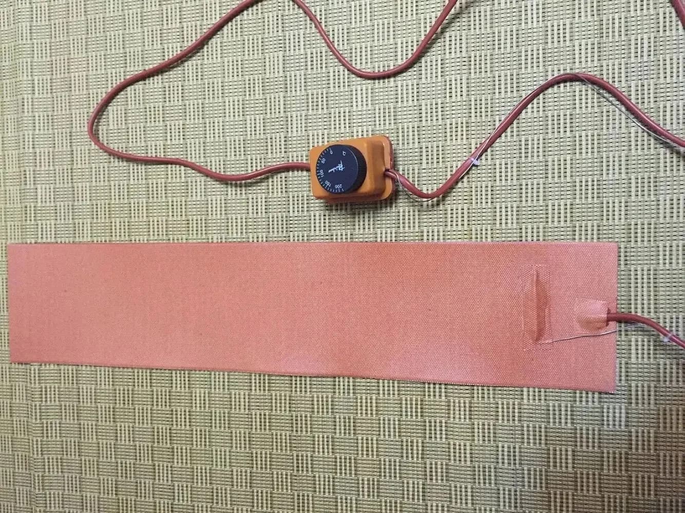 6" X 36" 1200W 220V Silicone Heat Thermal Blanket Guitar Side Bending Heated Blanket w/ thermostat of 0~200 Deg C electric heat