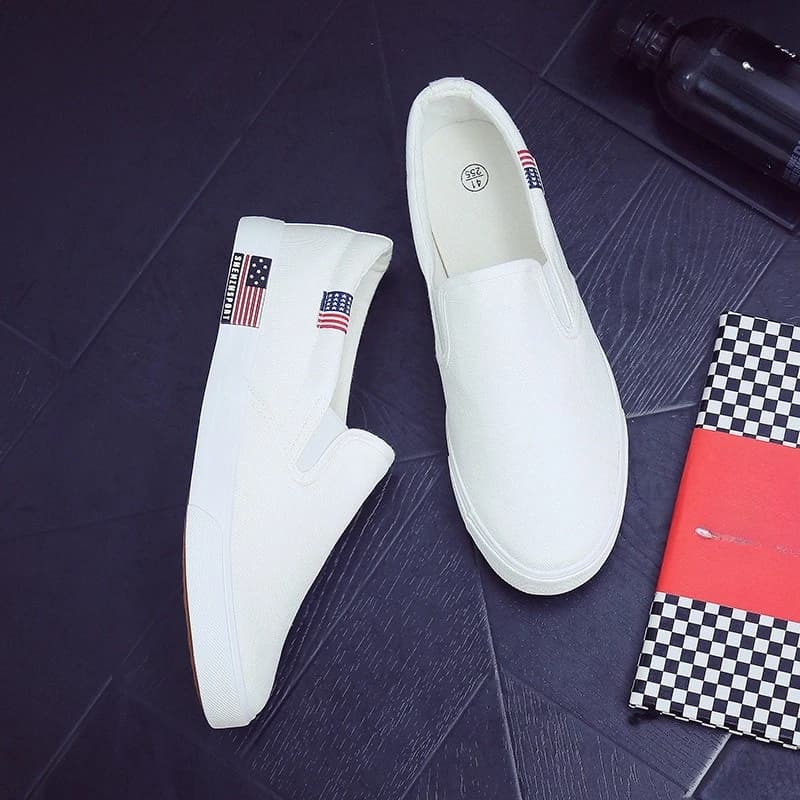 Nuove Scarpe Slip-on 2026, Mocassini in Tela Lavata Vulcanizzata, Scarpe Casual Classiche da Uomo