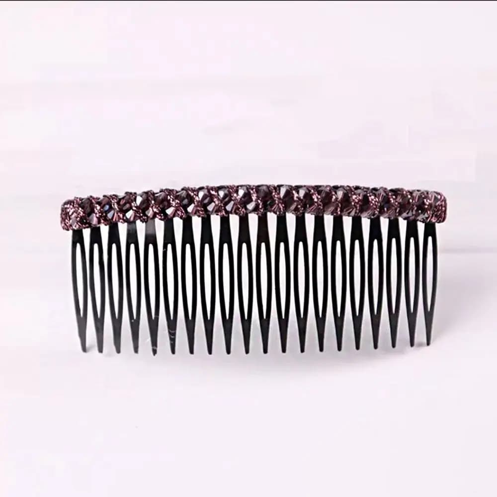 Trendy For Girls Ponytail Holder Rhinestones Headband Women Hair Comb Girl Bangs Clip Crystal Hair Clips Korean Barrettes