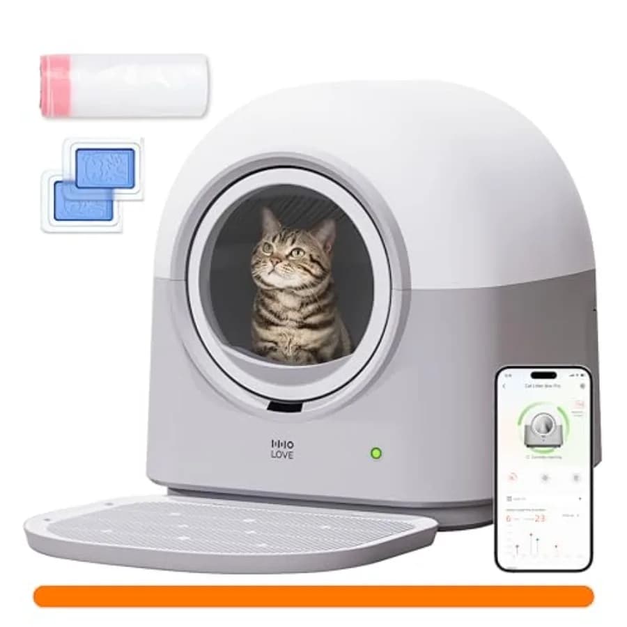Lettiera per Gatti Autopulente TY Pro 60L Extra Large Aperta Automatica con Controllo Tramite App Anti-Pizzicamento per Gatti Multipli 3-20 libbre Avanzata