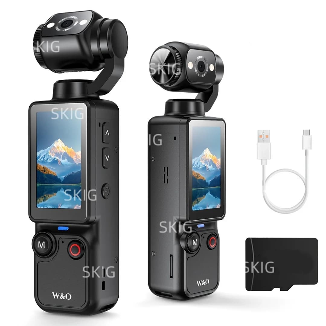 SKIG 1080P sports camera, equipped with 1,9 inch CMOS sensor, supports USB charging, 180° Camera with Rotating Movement