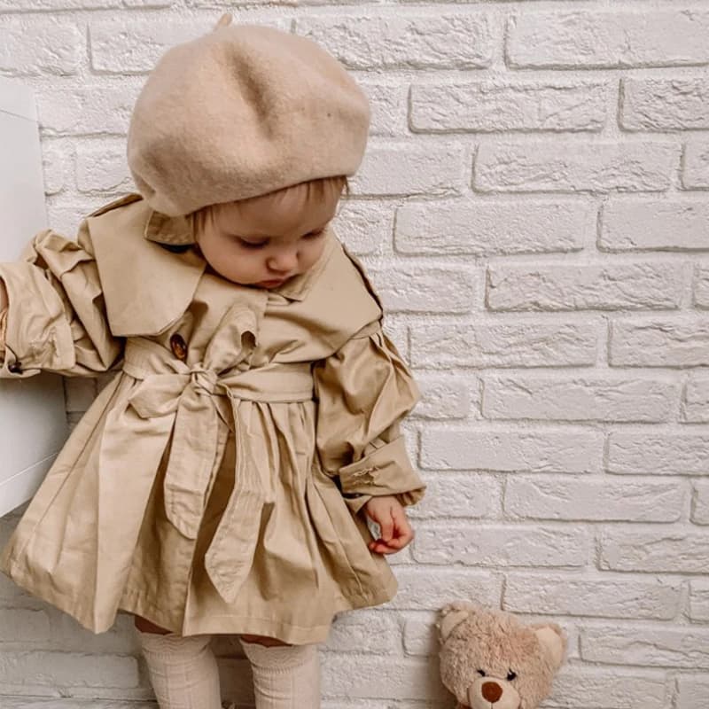 Cappello in Lana per Bambine Regolabile, Berretto Colorato per Neonati, Cappellino Rotondo per Bambine 1-8 Anni