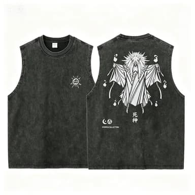 2026 Men Heavy Weight Washed Vest Retro Loose Sleeveless Tank Top Summer Sports Daily Wear