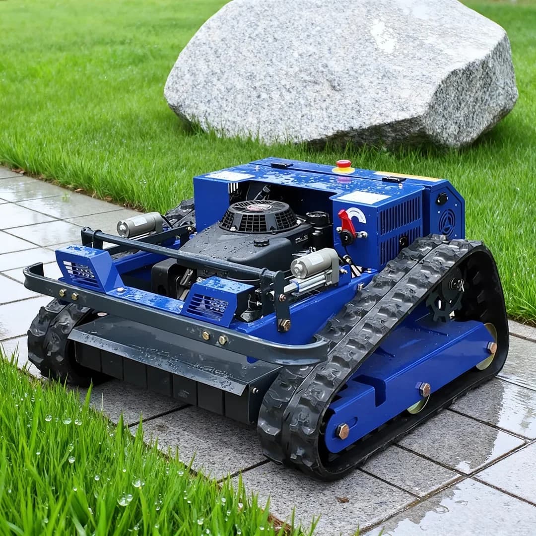 Tagliaerba Telecomandato Personalizzato a 4 Tempi, Semovente, Rotante, Cingolato, per Ogni Terreno, Macchina per la Falciatura di Erbacce da Giardino