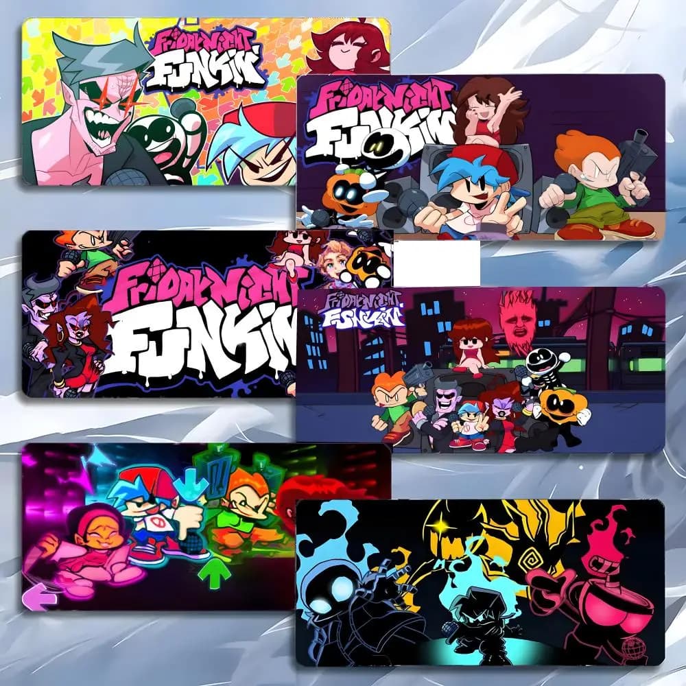 rhythm indie game F-Friday Night Funkin Mouse Pad Mousepad Large Gaming LockEdge Thickened PC Table Desk Mat