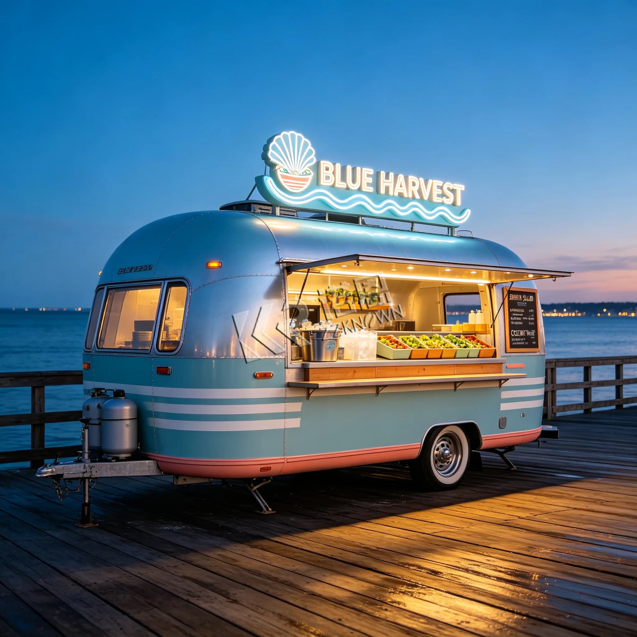 Mobile Commercial Kitchen Container Food Truck Fully Equipped Concession Catering Food Trailer with Concession Window