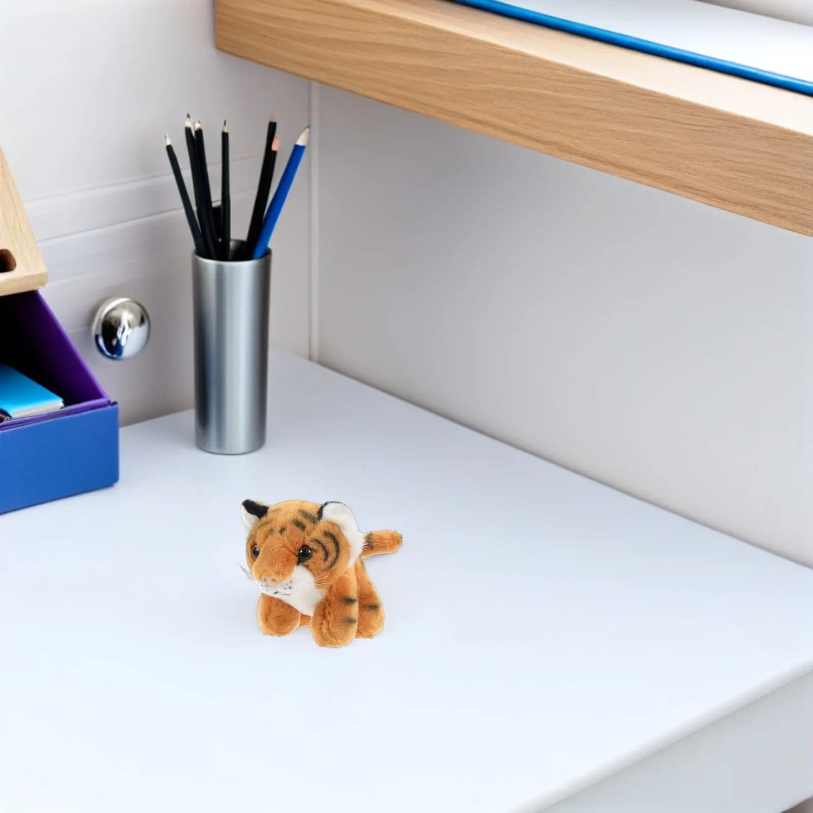 Set di 3 Portachiavi a Forma di Tigre Giocosa, Ciondolo Leggero e Portatile in Peluche per Chiavi, Borsa, Zaino, Borsetta, Stile Kawaii, Gadget per Feste