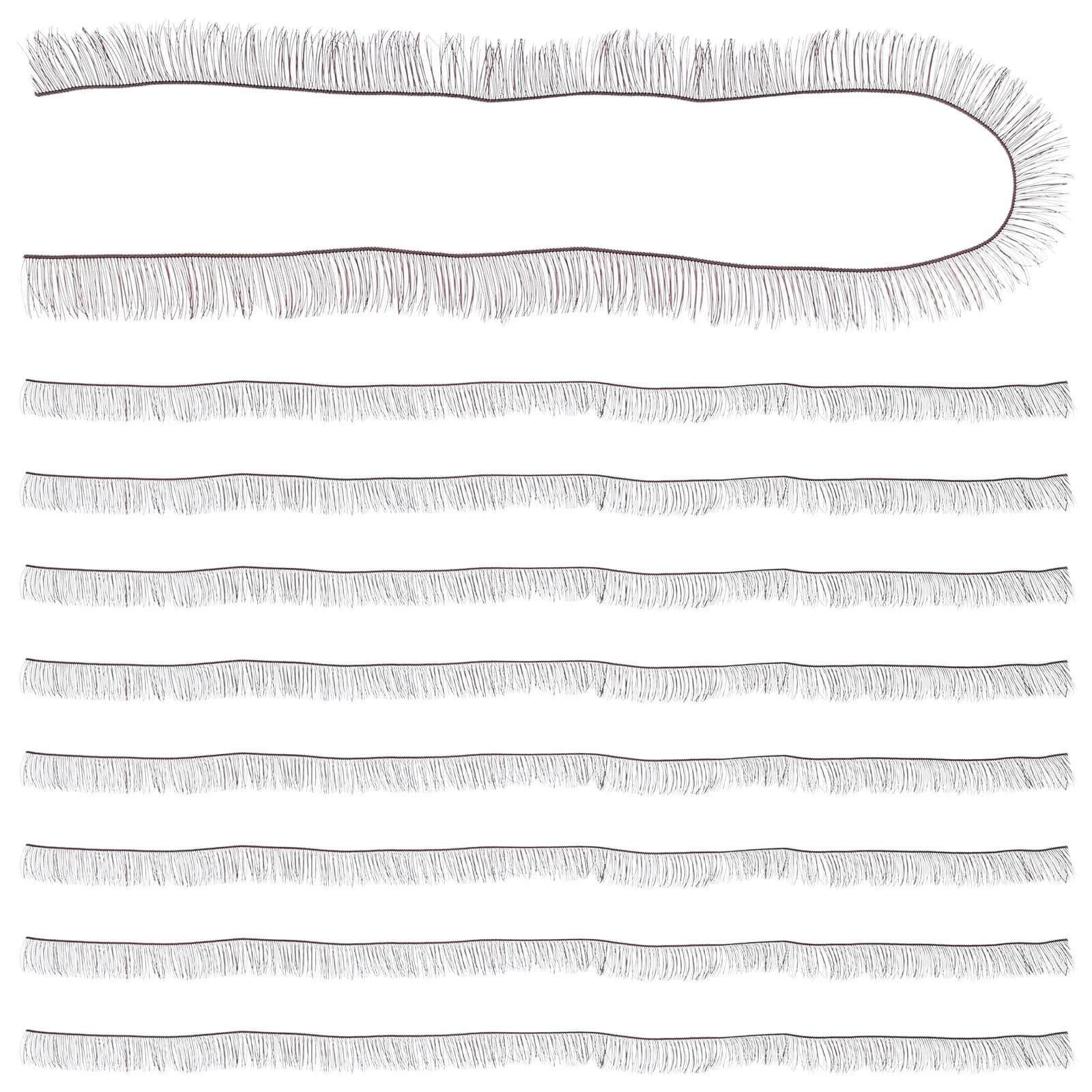 10 Pieces of Faux Eyelashes, Adjustable Length for Fai-da-Te, Eye Accessories, Extension Eyelashes Kit