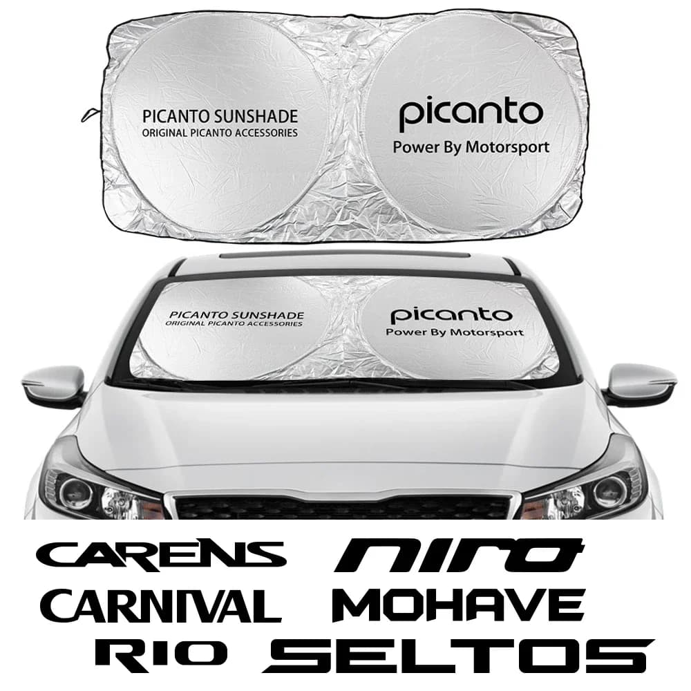 Car Windshield Sunshade Cover Parasol Auto Accessories For Kia PICANTO NIRO RIO MOHAVE CARNIVAL SELTOS CARENS CERATO VENGA K5