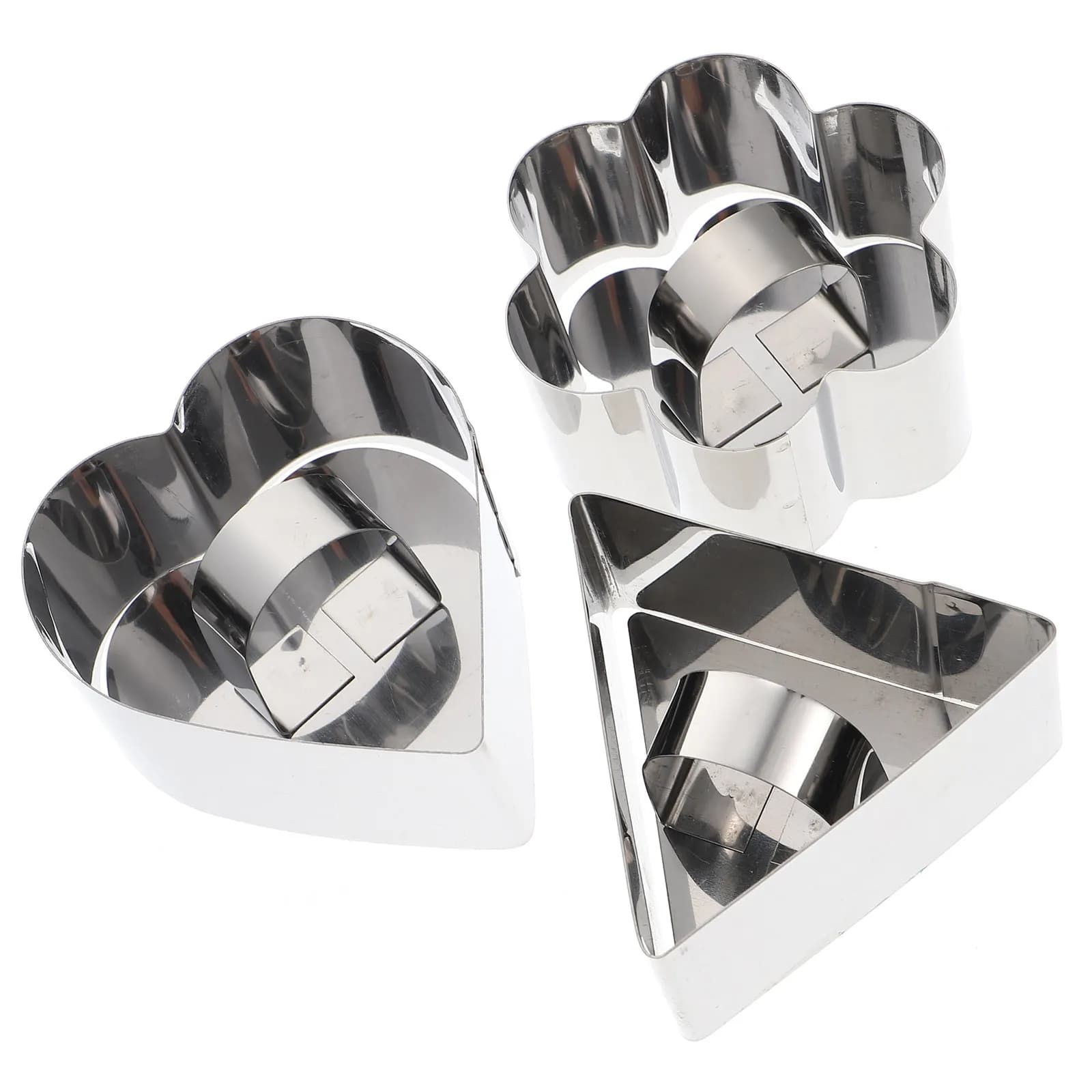 3 set Stainless Steel Cookie Cutters 3 Sets Biscuit Molds For Baking Diy Candy Making Tools Kitchen Bakery Supplies