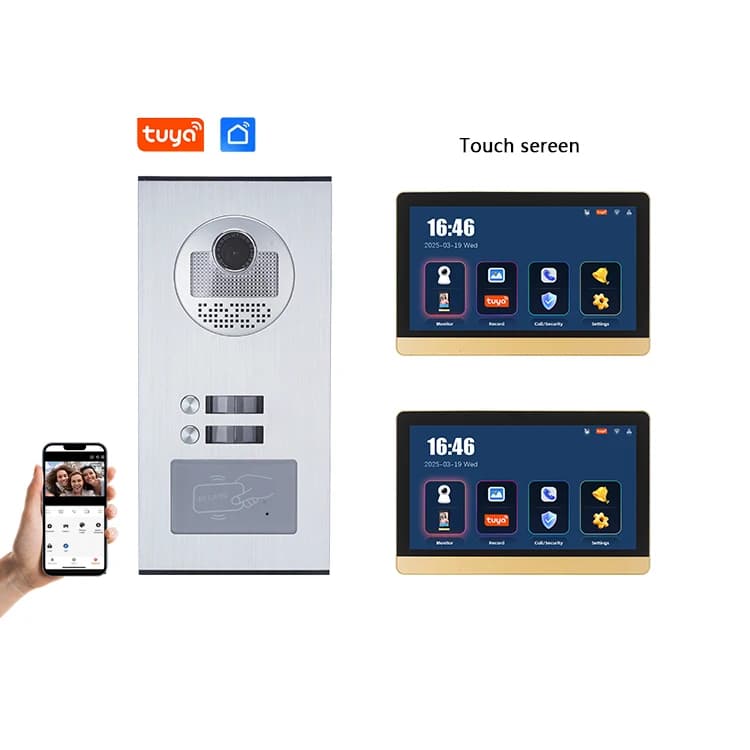 Spioncino Digitale Intelligente Tuya con Monitor da 4,3'', Videocitofono Wireless con Visione Notturna e Rilevamento del Movimento