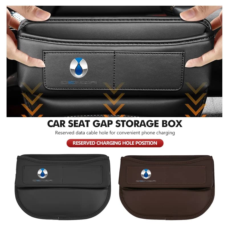 Car Seat Gap Slit Organizer Leather Seat Crevice Storage Box Accessories For Denza X N7 N8 D9 MPV EV DM-i Z9 GT 2024 2025