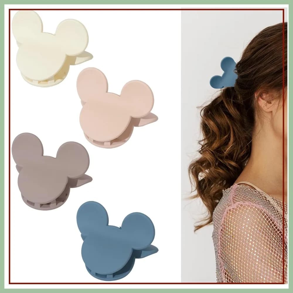 Set di 4 Piccoli Fermagli per Capelli Antiscivolo da 2,5'' in Stile Opaco per Acconciature Semi-Recise su Capelli Sottili e Medi