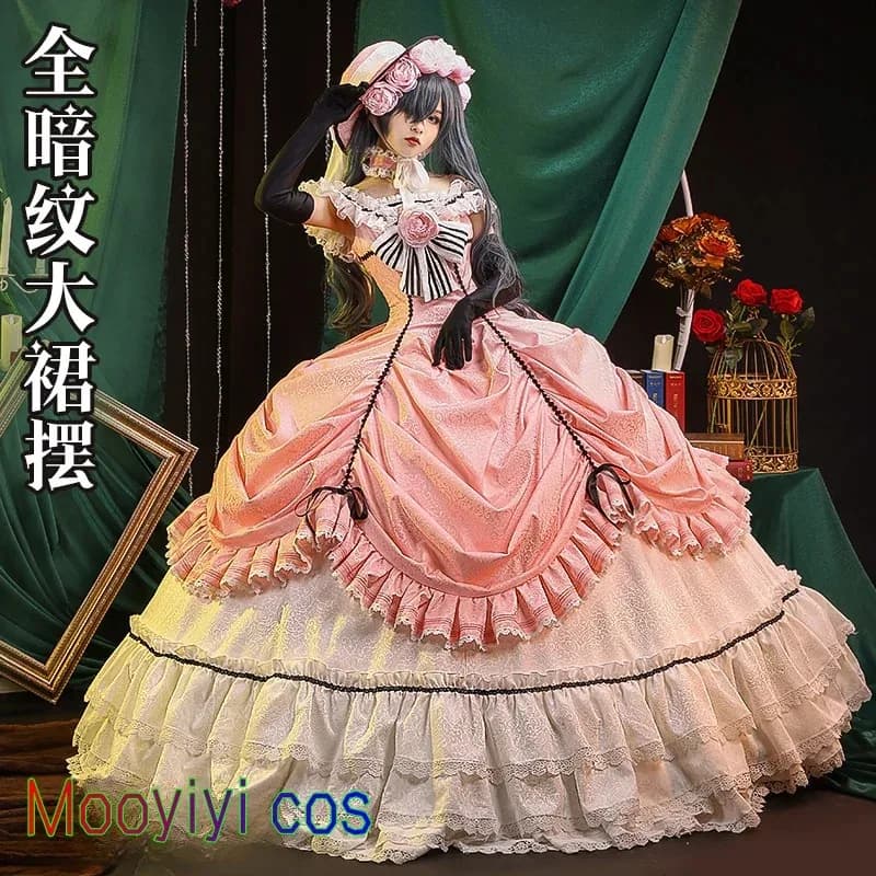 Costume cosplay Ciel Phantomhive, Halloween, Natale, festa di ruolo, disponibile, S-XL, nuovo Mooyiyi Cos Black Butler Robin ‌