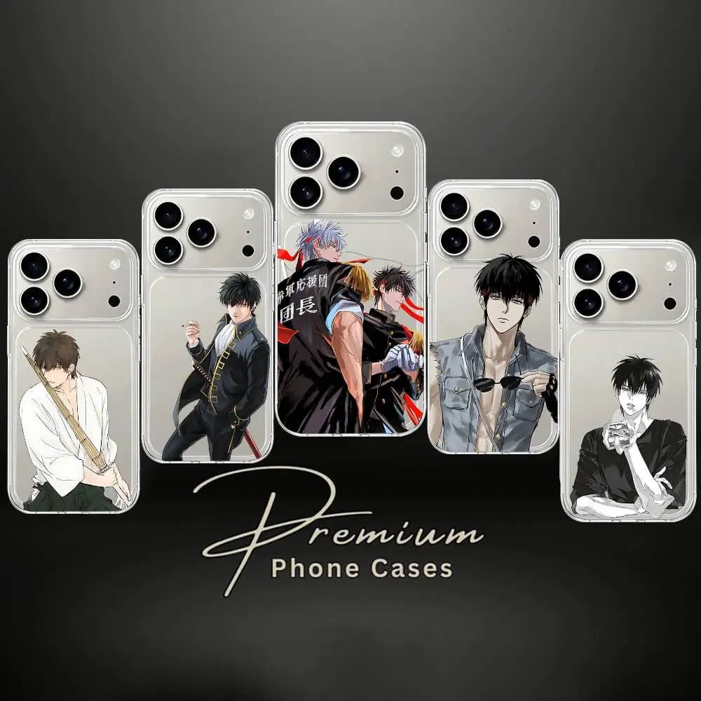 H-Hijikata Toshiro Phone Case For IPhone 17 16 15 14 Plus 13 12 11 Pro Max Phone Back Cover Transparent Shockproof Cover