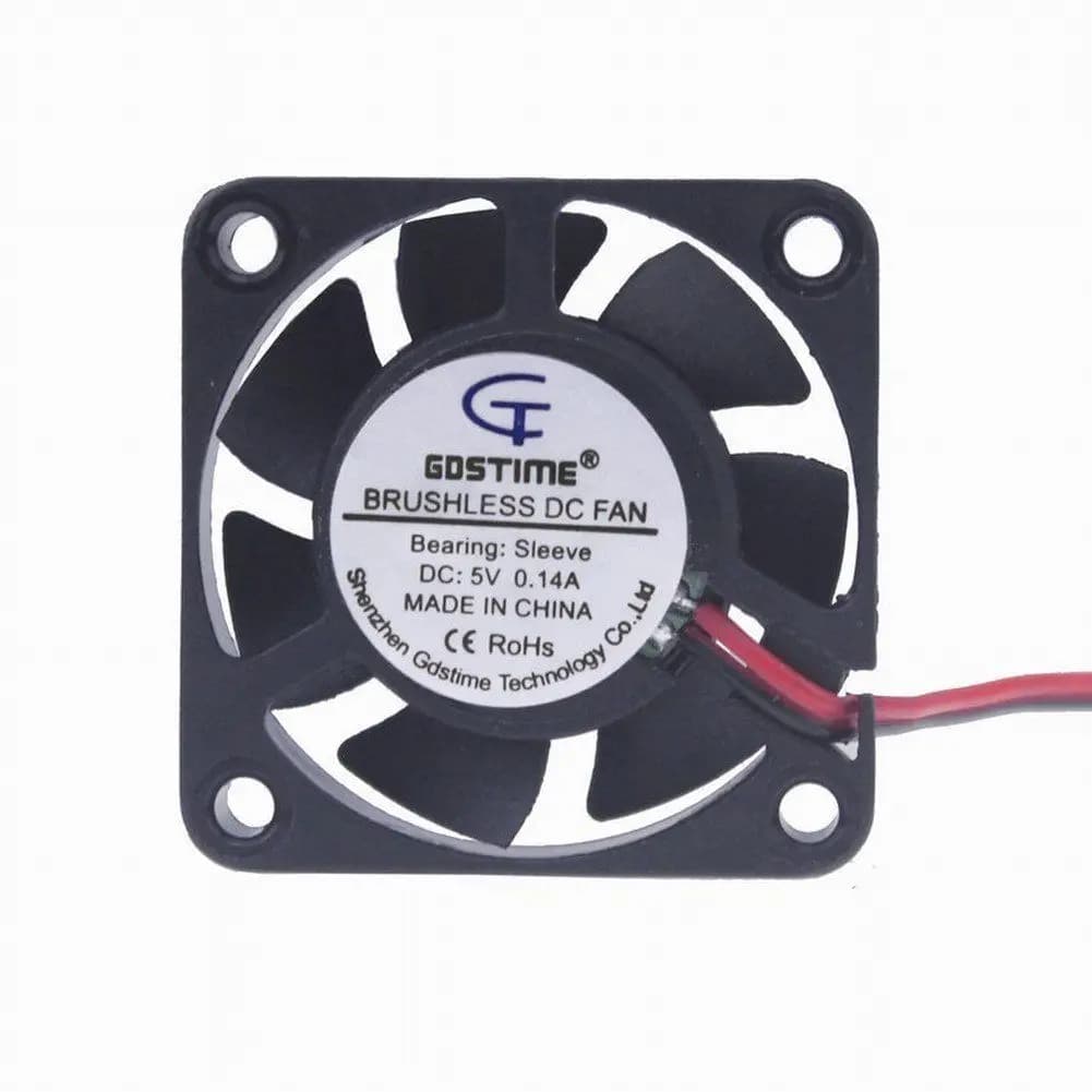 PER Stampante Laser CPU 5V 40mm Ventola di raffreddamento CC senza spazzole 40x40x10mm (1,6x1,6x0,4 pollici) -