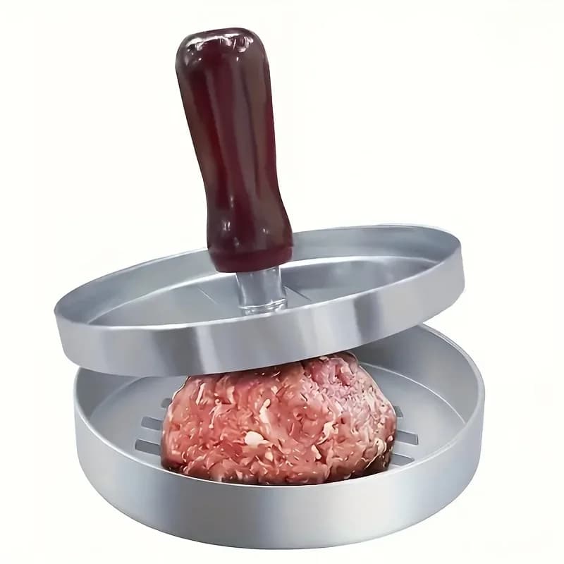 1PC Burger Antique Burger Press Patty Maker Metal Burger for Beef Cheese Verdura Burger Making Suitable for Barbecue Grill Cooking
