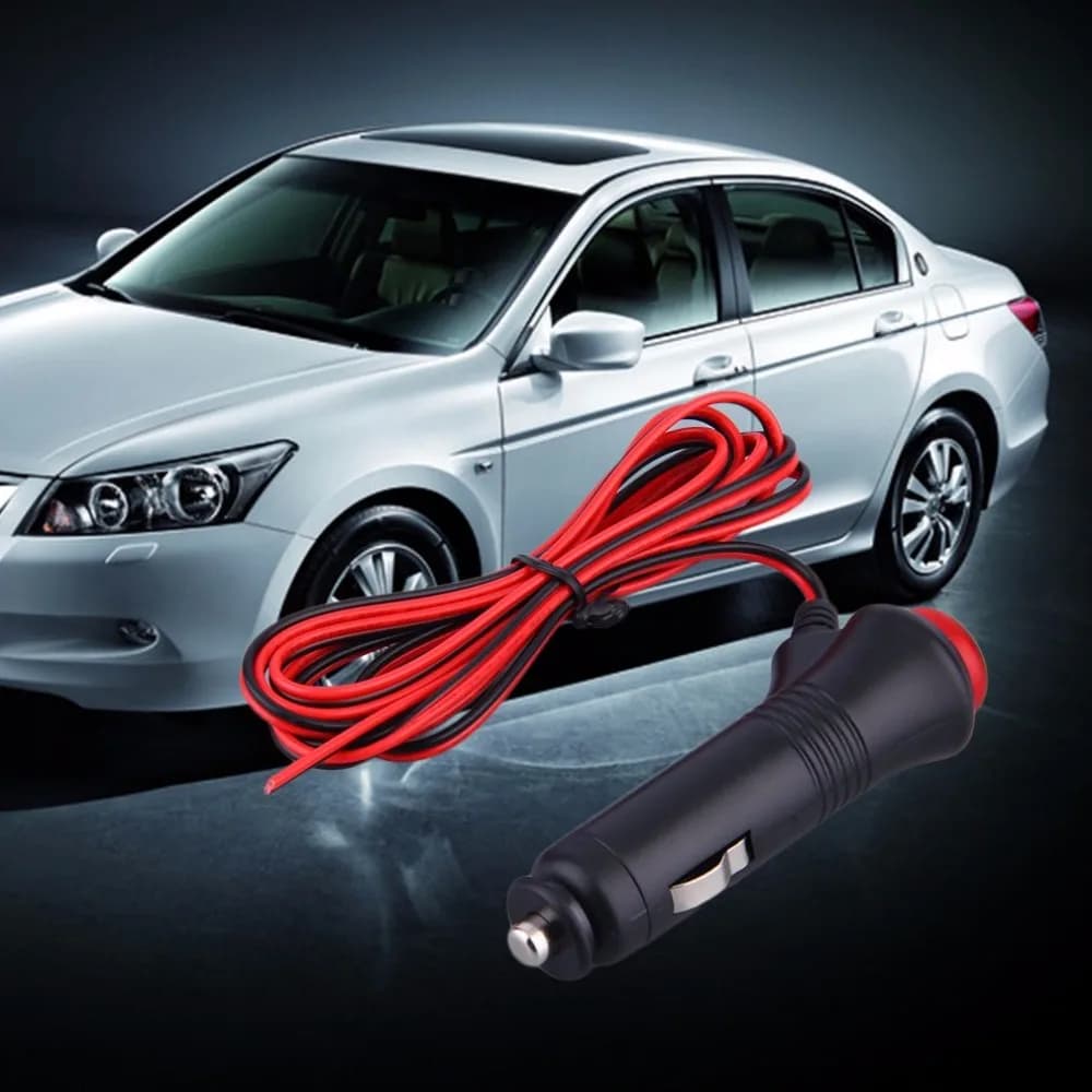 Cavo di alimentazione con connettore per presa accendisigari auto 12V-24V con interruttore on/off, cavo di prolunga per caricabatterie auto, accessori per interni auto