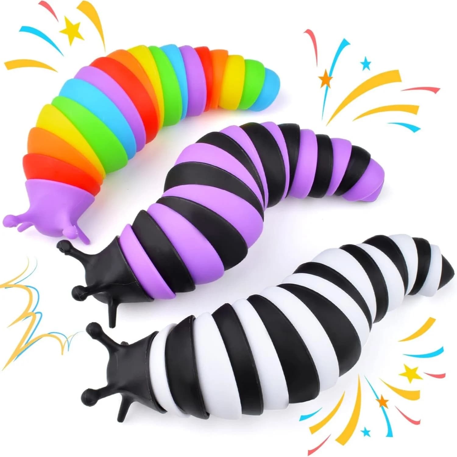 1pc Sensoriale Slug Fidget Giocattolo per I Bambini Caterpillar Ansia Sensoriale ADHD Autismo Giocattoli Esercizio Polso Forza e Alleviare Lo Stress Regali