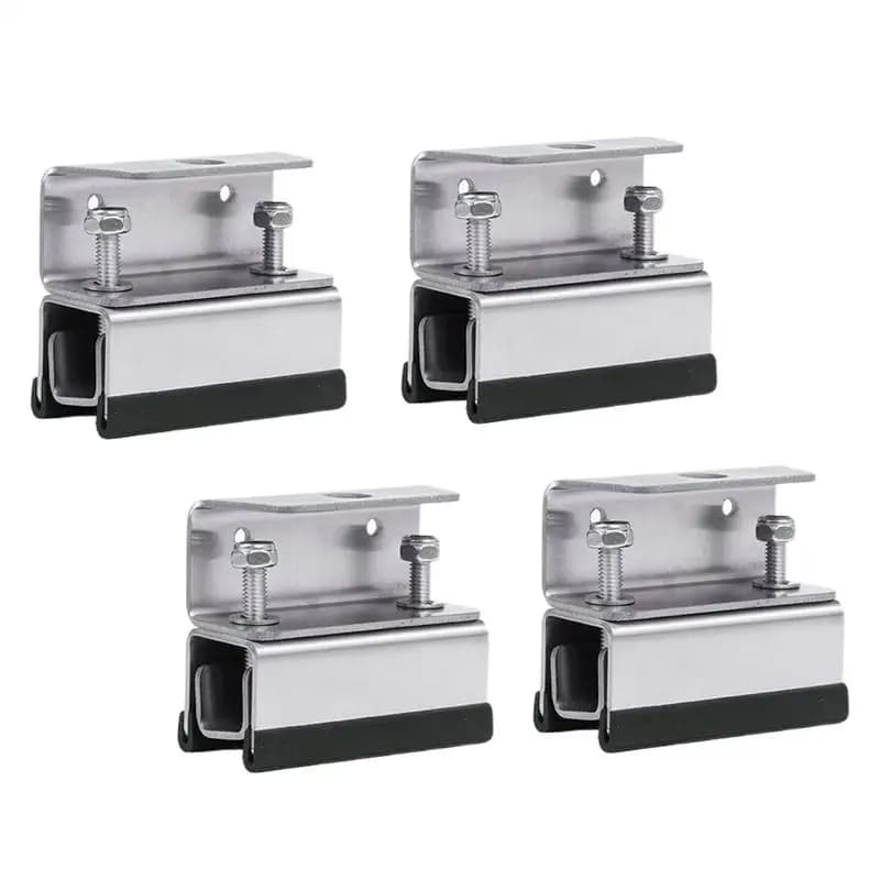RV Solar Panel Mounting Brackets 4X Solar Panel Supports Stainless Steel Photovoltaic Rack For RV Roof Yacht Trailer Boat