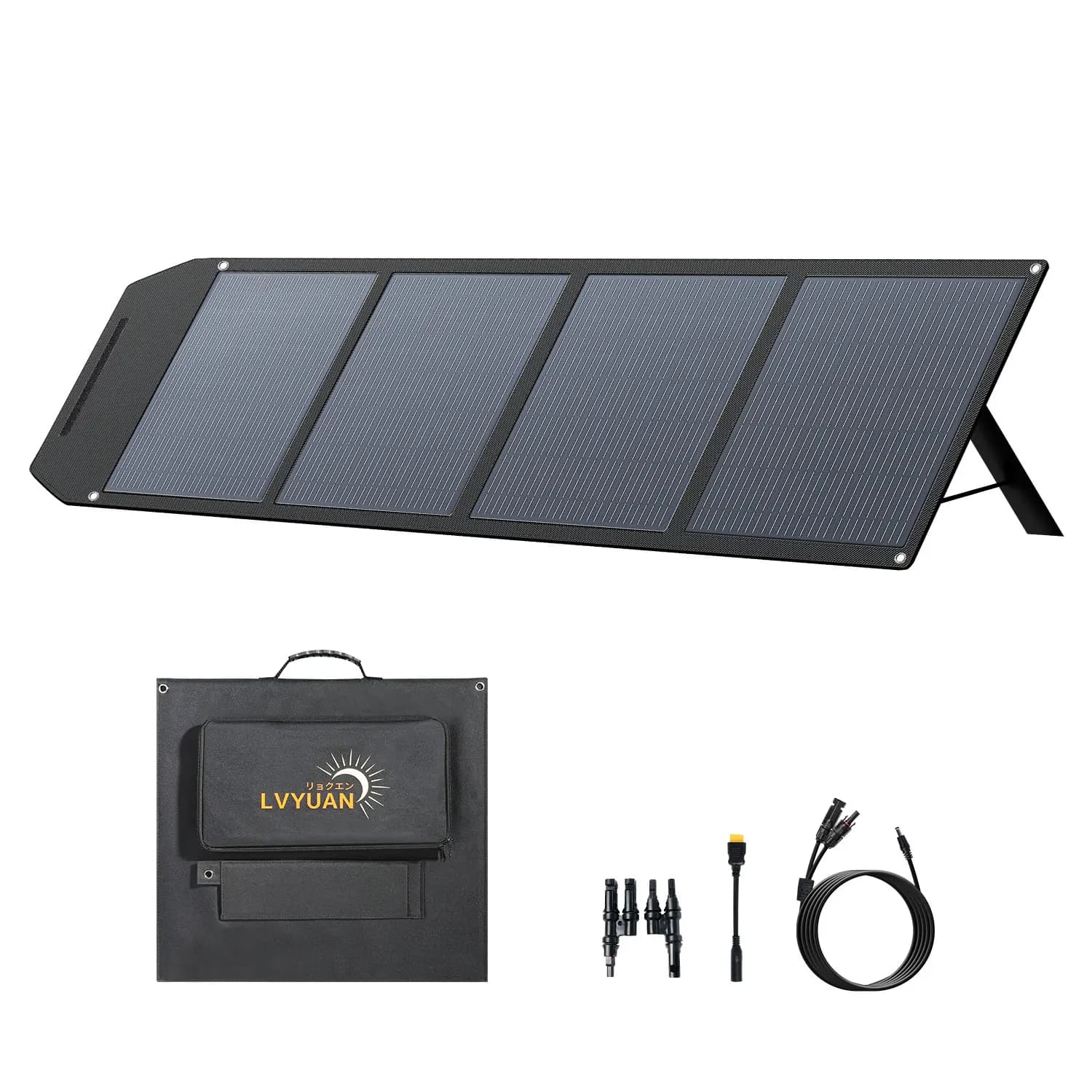 Pannello solare pieghevole ad alta efficienza da 200 Watt, 24V, monocristallino, portatile, per campeggio, camper e roulotte