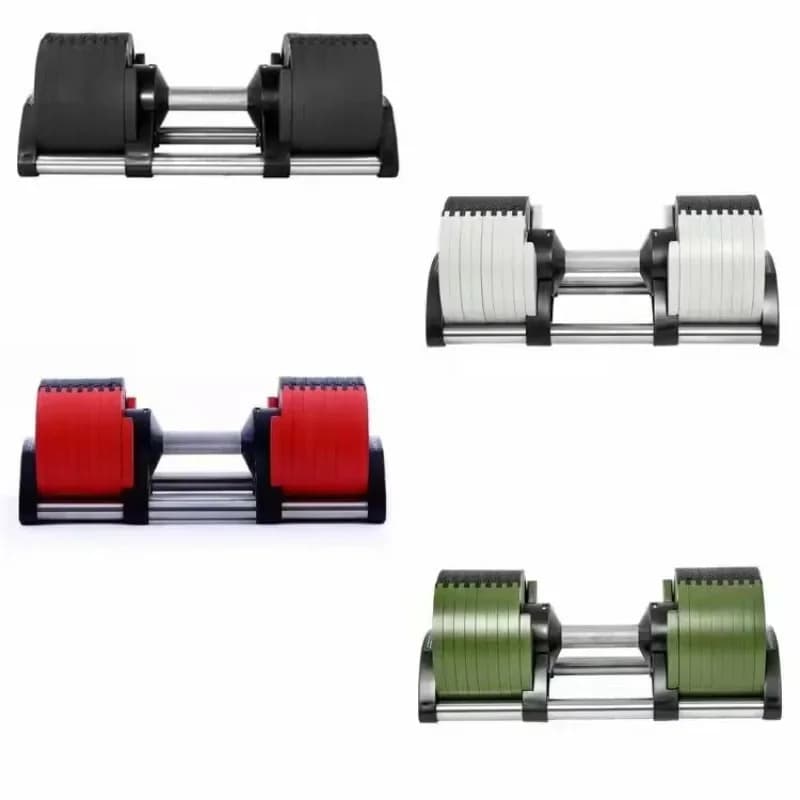 16kg Instant Adjustable Men's Fitness Dumbbells Set Home Exercises Removable Steel Dumbbells Automatically Adjust Arm Strength