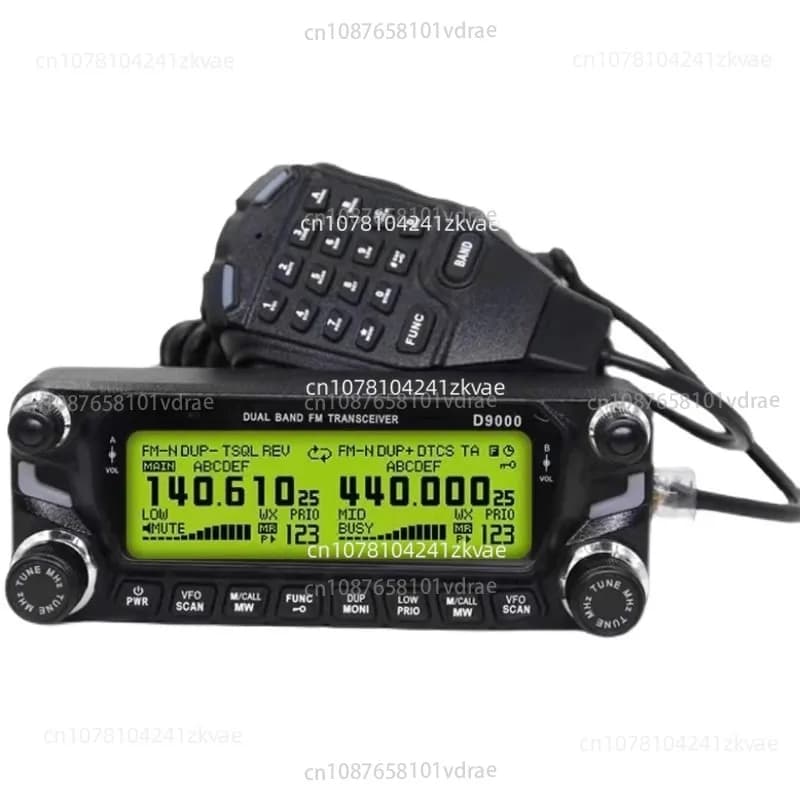 Ricetrasmettitore bidirezionale, D9000, 50W, UHF, VHF, 136-174,400-520MHz Zastone-Car Radio Station Walkie Talkie