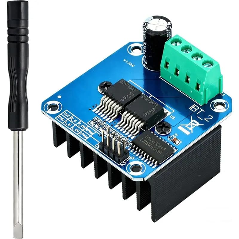 ABKQ-High Power Motor Driver Module 43A BTS7960 Compatible For Arduino Smart Car Projects