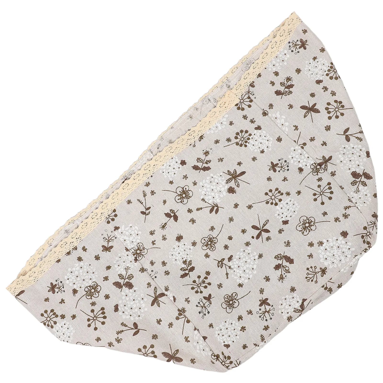 Laundry Basket Liner Washable Square Hamper Cloth Replacement Decorative Fabric Insert Bag Lace Trim Sturdy Fit for Wicker