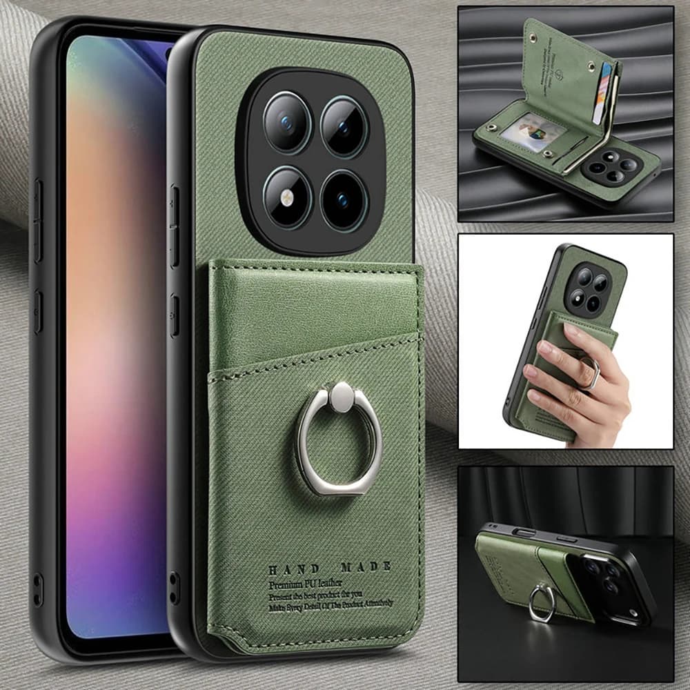Custodia di lusso per Xiaomi Redmi Note 15 Pro Plus 5G con blocco RFID, cover a portafoglio in pelle per Redmi Note 15 Pro, custodia per Note 15 Pro+
