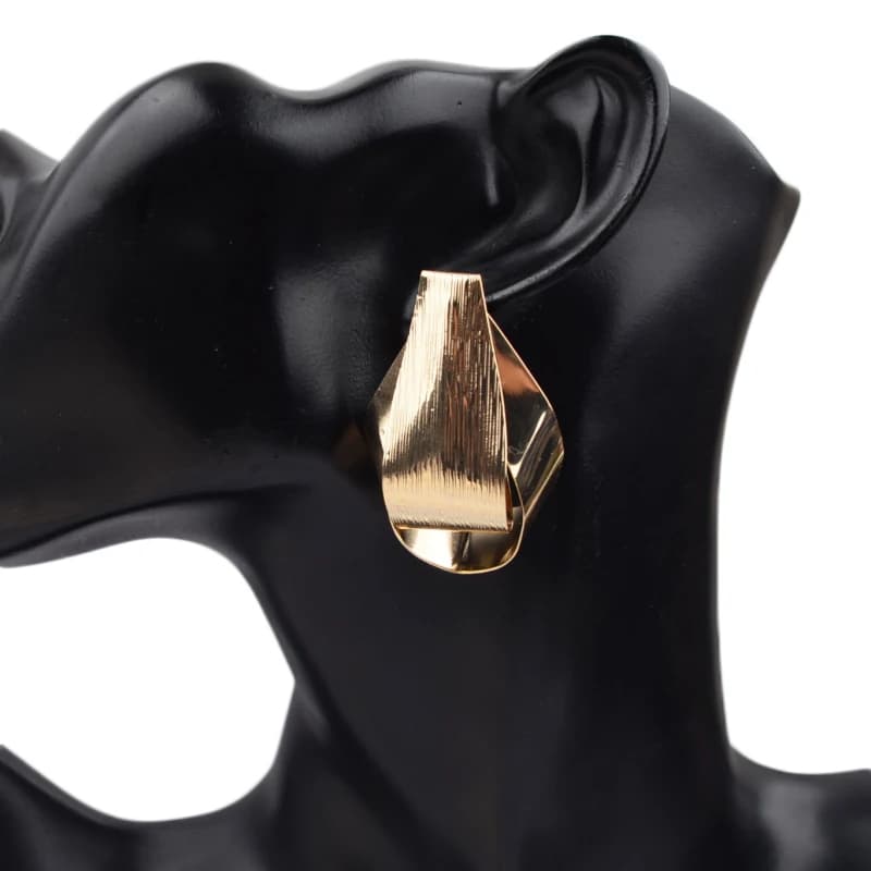Punk Fashion Wraped Women's Dangle Earrings Hollow Cross Oval Geometry Statement Hiphop Personality Ear Jewelry pendientes