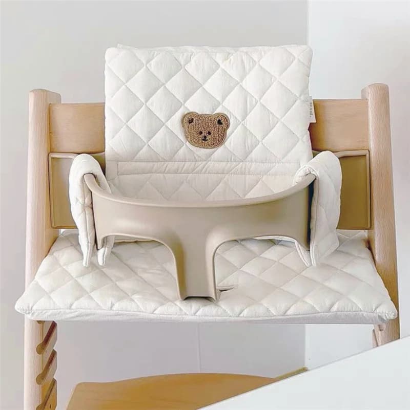 Cuscino per seggiolone lavabile Comodo cuscino per seggiolone per cena per bambini Supporto per schienale Cuscino per seggiolino Tappetino per seggiolone per alimentazione sicura per bambini