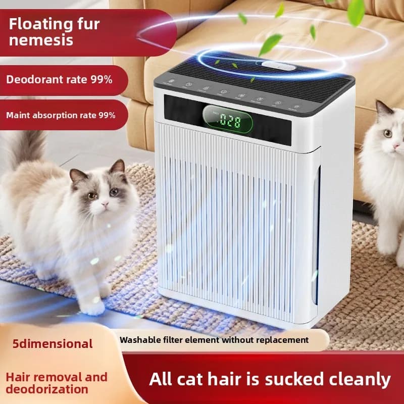 Artefatto automatico per l'aspirazione dei peli di gatto, purificatore d'aria per animali domestici, macchina speciale per l'aspirazione dei peli di gatto, adsorbimento dei capelli galleggianti