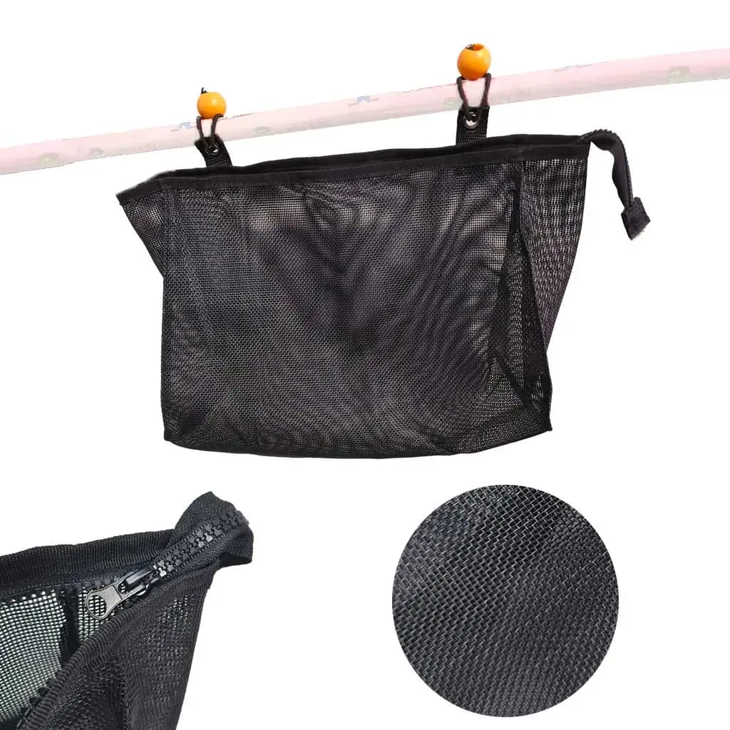 Custodia con cerniera per corda di ancoraggio resistente di grandi dimensioni Borsa portaoggetti in rete resistente ai raggi UV Tasca organizzatore per yacht Barche marine appese