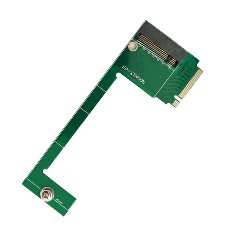 PCIE4.0 M.2 SSD Memory Card For Rogally SSD Adapter 90 Degrees Transfercard Riser Converter Transfer Board for Rog Ally Handheld