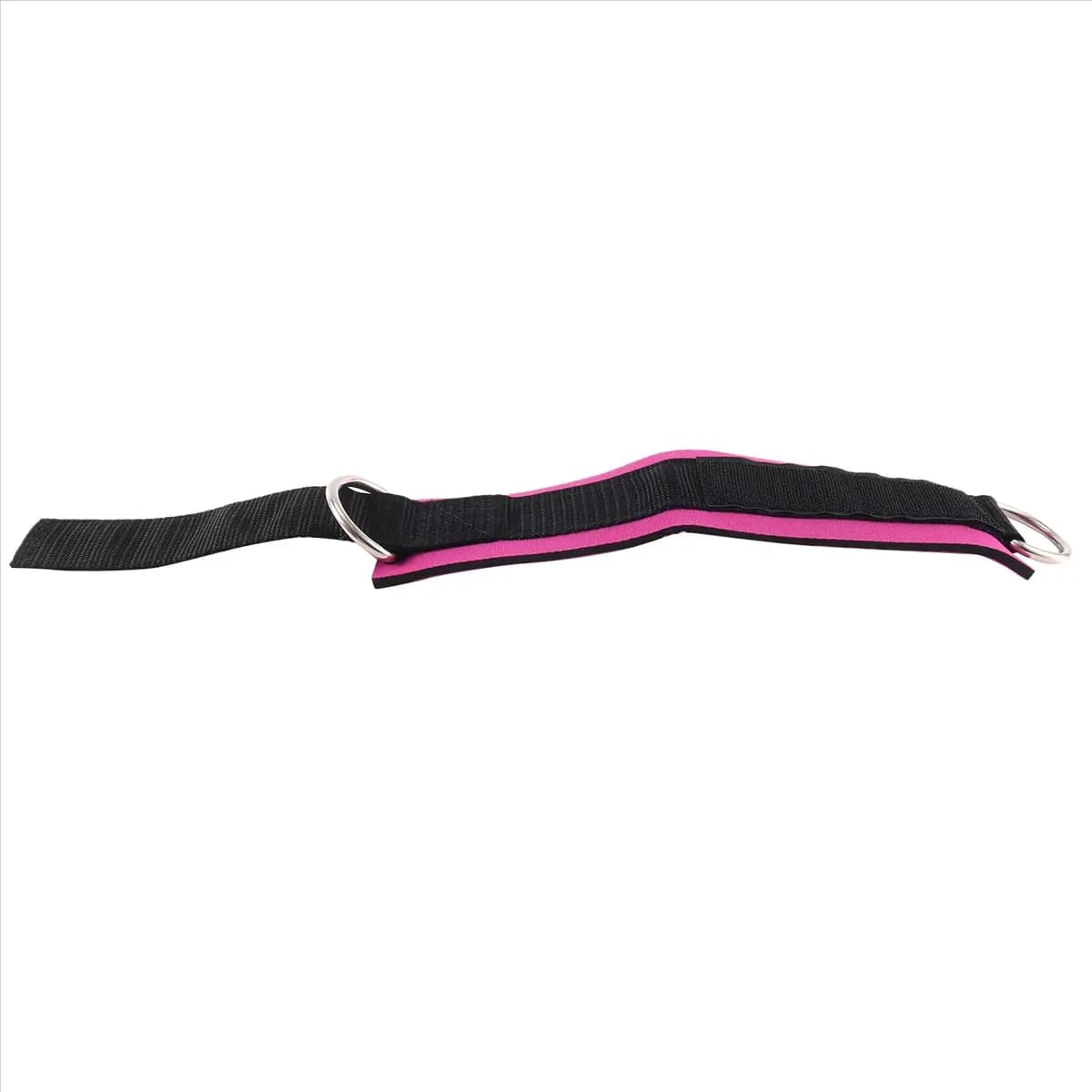 Atletica: Set 2 Pezzi Attrezzatura Fitness, Cinturino Caviglia Imbottito con Doppio Anello a D, Supporto Regolabile per Allenamento Gambe, Rosso Rosa