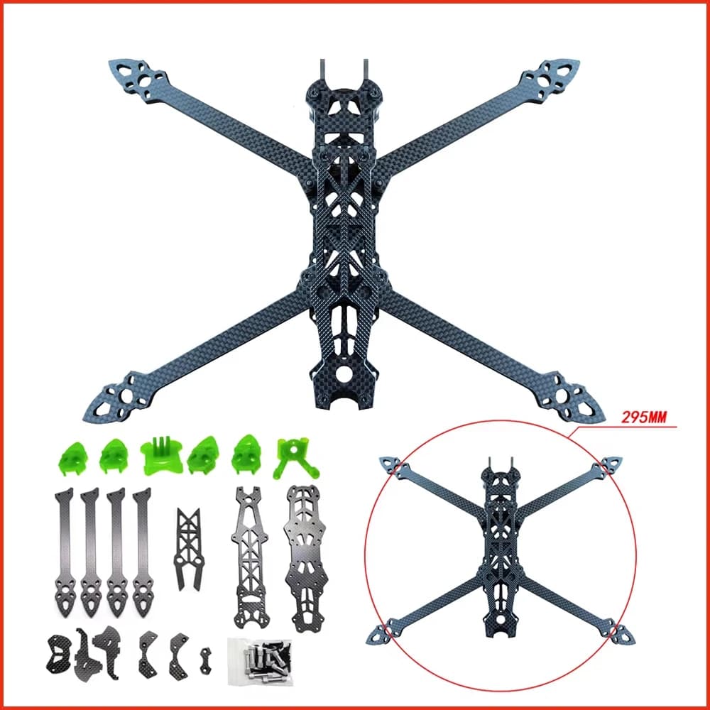 1 pz Mark4 Mark 4 HD 7 pollici 295mm 3K telaio Quadcopter in fibra di carbonio Freestyle FPV Racing Drone Kit con accessori per parti di stampa 3D