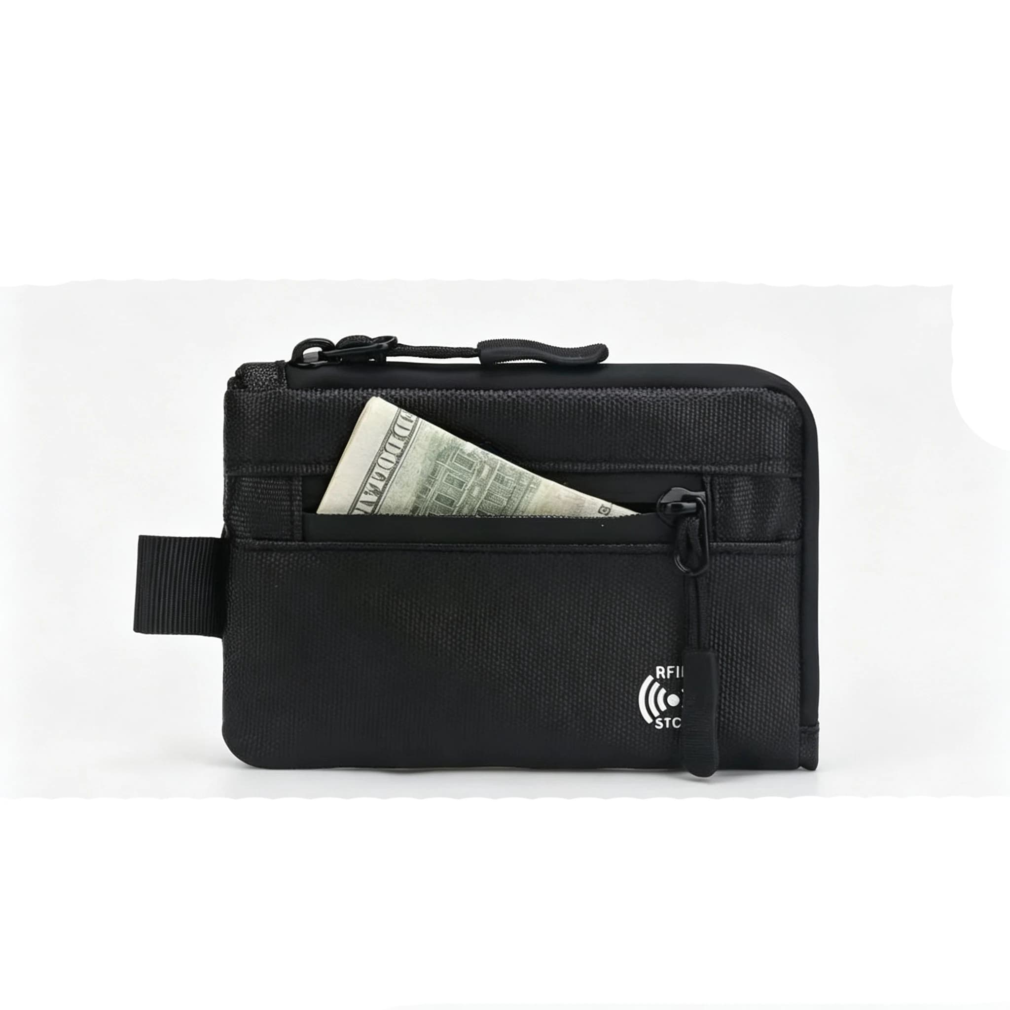 Outdoor Waterproof Nylon Coin Purse Portable RFID Blocking Mini Wallet Rfid Credit Card Holder Anti-Theft Zipper Men Wallets