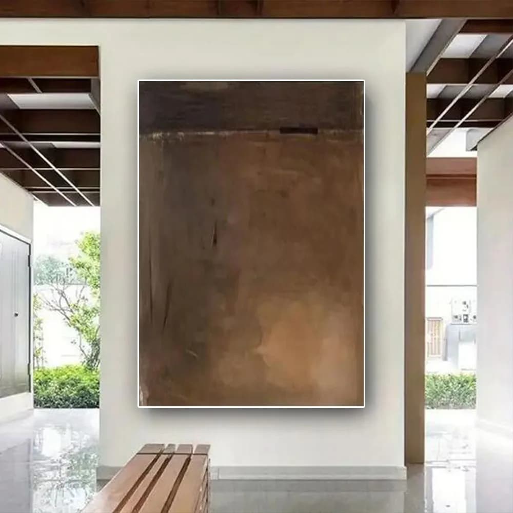 100% Hand-Painted Abstract Oil Painting Modern Grey Canvas Paints Wall Art images For Living Room Home Decor picture Light mural