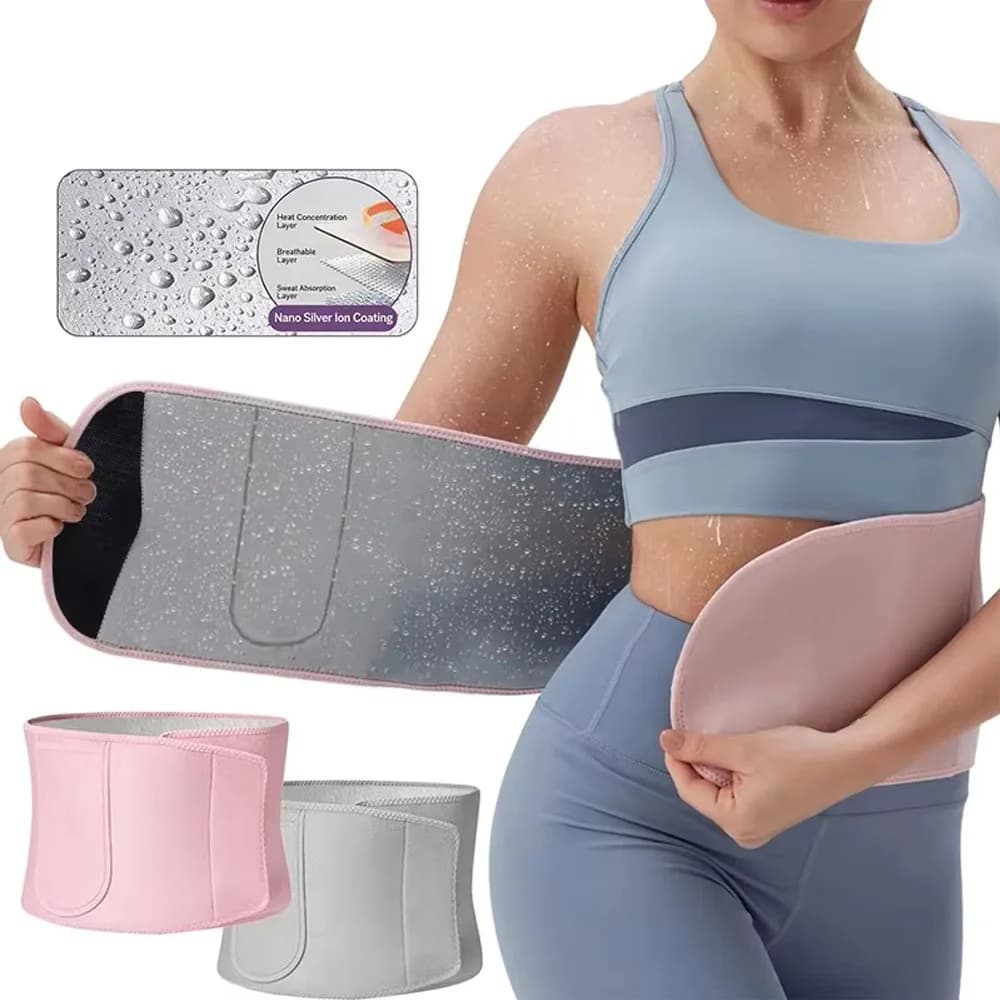 Men's And Women's Waist Trainer Slimming Belt for Gym Fitness Belly Control Corset Sweat Fat Burning Body Shaper for Weight Loss
