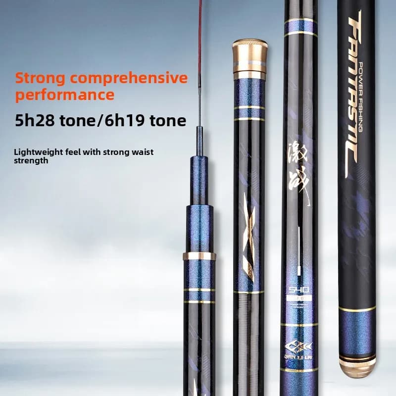 Fishing Rod Set Carp and Crucian Fishing - Telescopic Freshwater Fishing Pole with Complete Tackle Kit, Beginner-Friendly