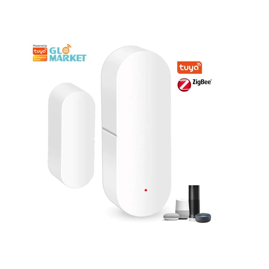 Sensore intelligente wireless per porte e finestre Wifi Allarme in tempo reale compatibile con Alexa e Google Assistant per il sistema di sicurezza domestica