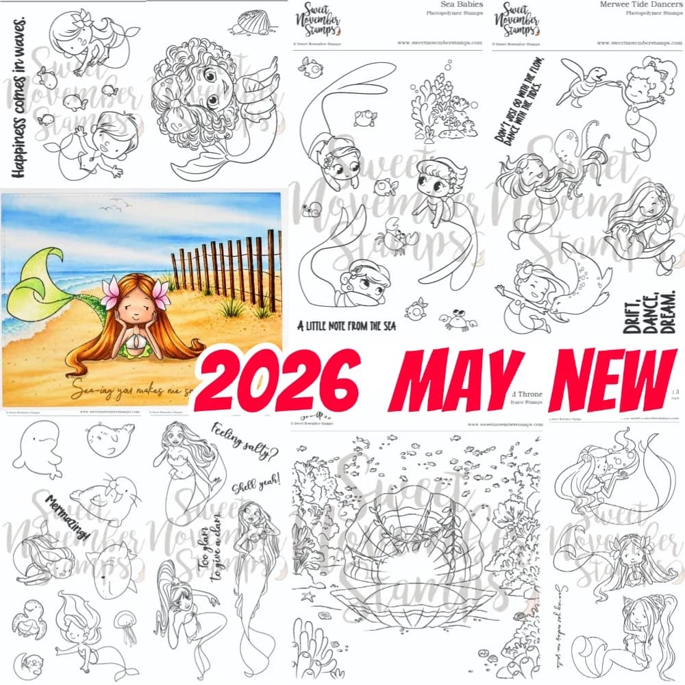 2026 New Clear Stamp Set - Seabrina For DIY Scrapbooking Crafts Maker Photo Album Template Handmade Decoration