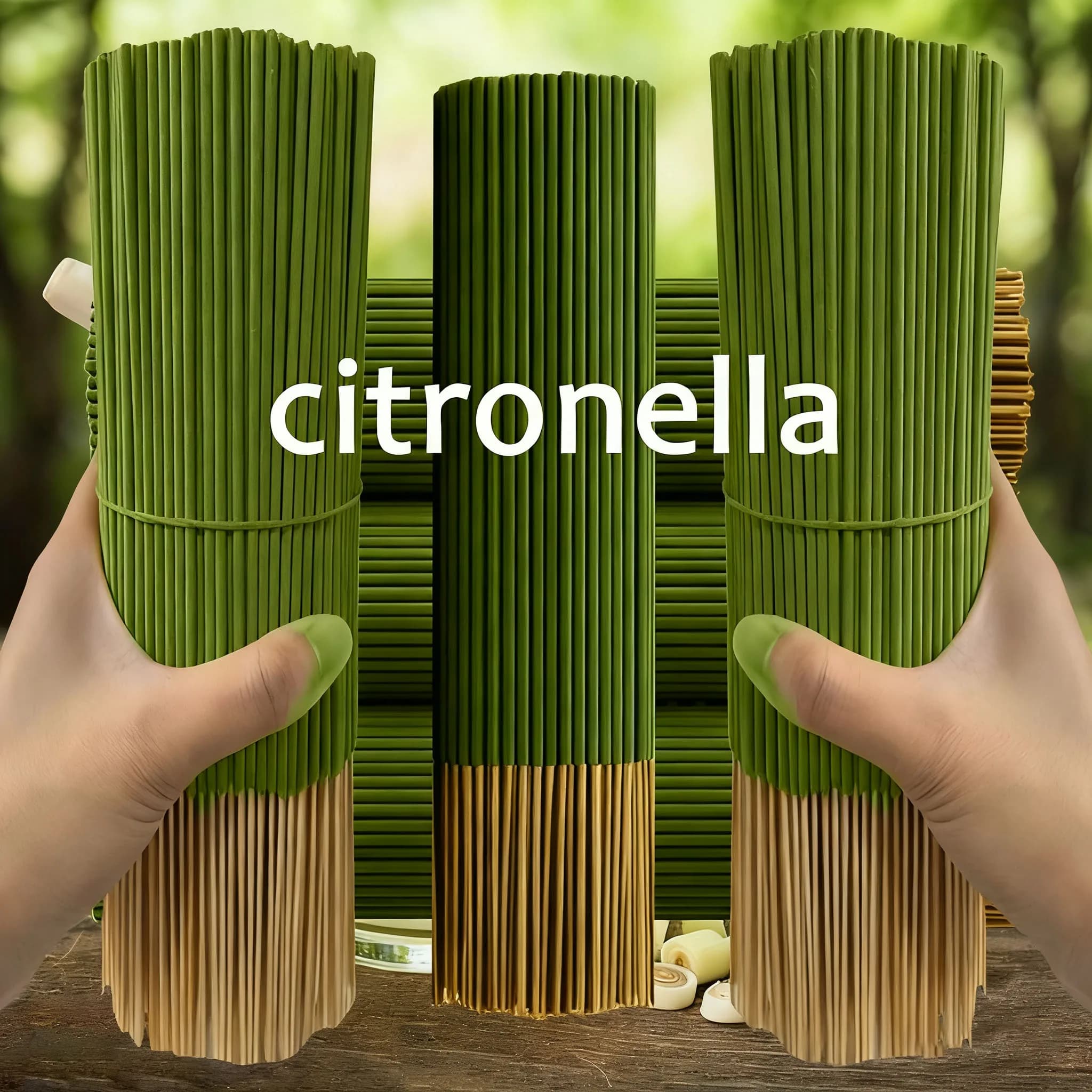 Citronella sticks extending combustion time, artificial fragrance of wood four seasons, suitable for home, camping, garden, swimming pool and outdoor activities - Feng Shui to remove bad energy, purify air, relax mind, recycled wood, Christmas decoration (Halloween/Natale/Natale/Natale/Natale)