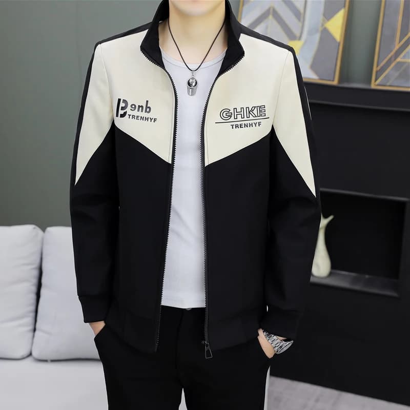 Casual Thin Men's Jacket Spring Autumn New Style Korean Fashion Versatile Handsome Youth Outerwear Standard Fit Fashionable C...