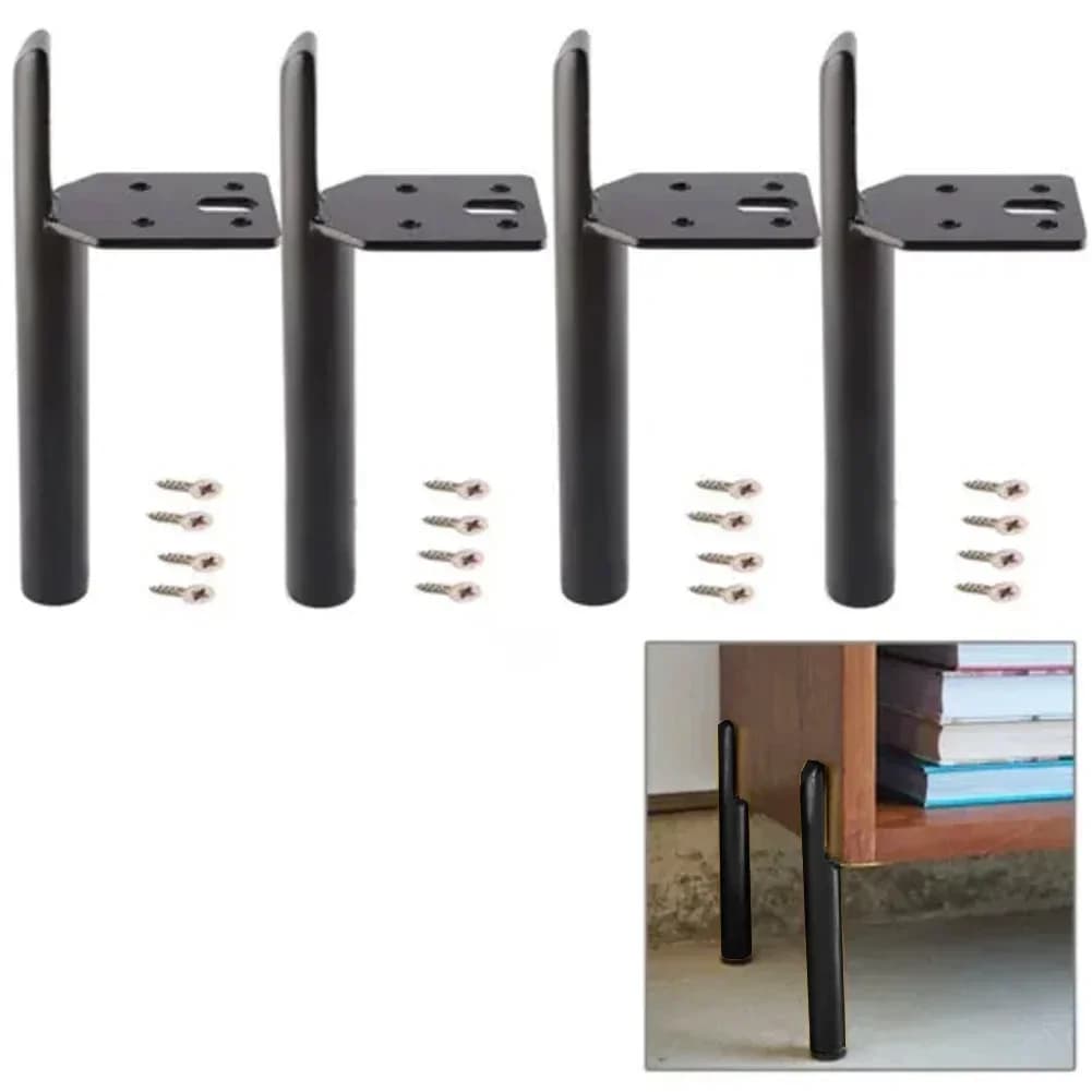 4 pezzi gamba per mobili in metallo supporto per divano regolabile hardware per piedi divano letto mobile TV piedi per supporto da tavolo piedini per mobili di ricambio